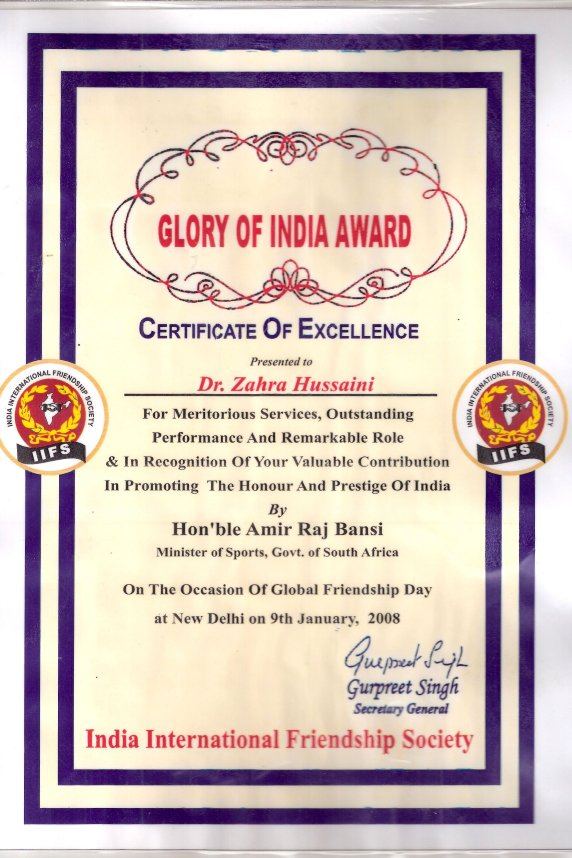 Glory of India Award
